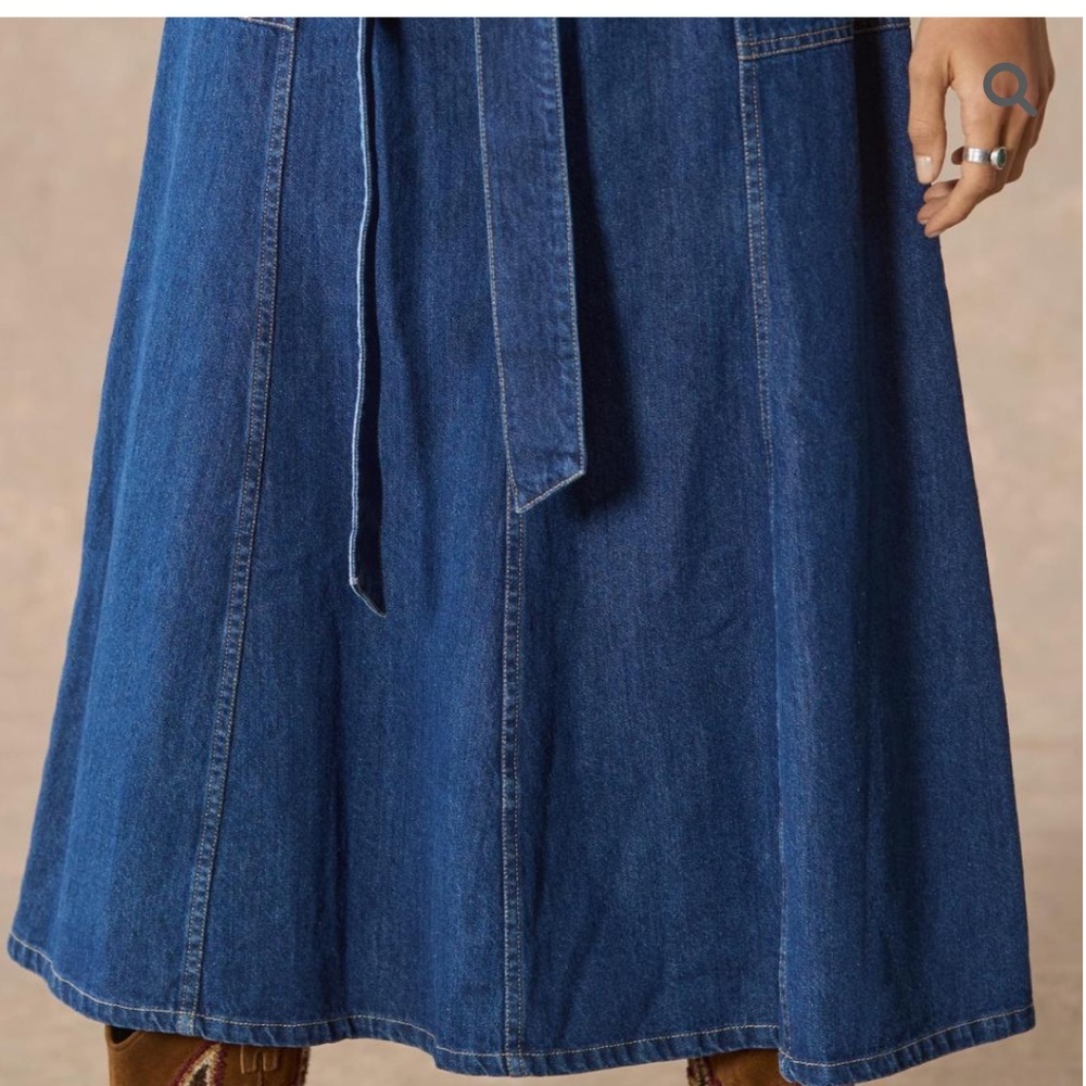 Sundance Living Poppy Denim Dress midi black - Picture 3 of 7